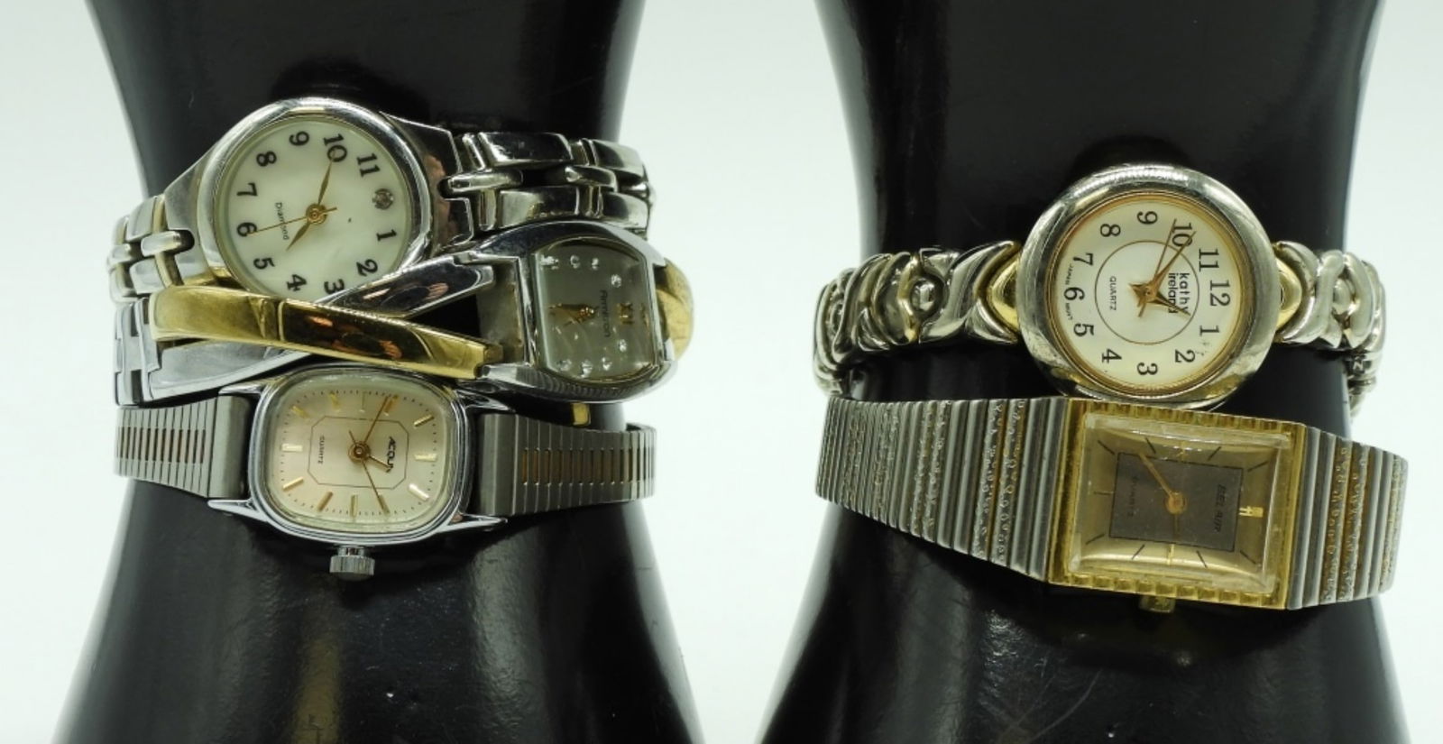 (5) Gold & Silver Tone Women's Watches: Armitron & More Watches are not verified, authenticated, or tested in running condition unless specified
