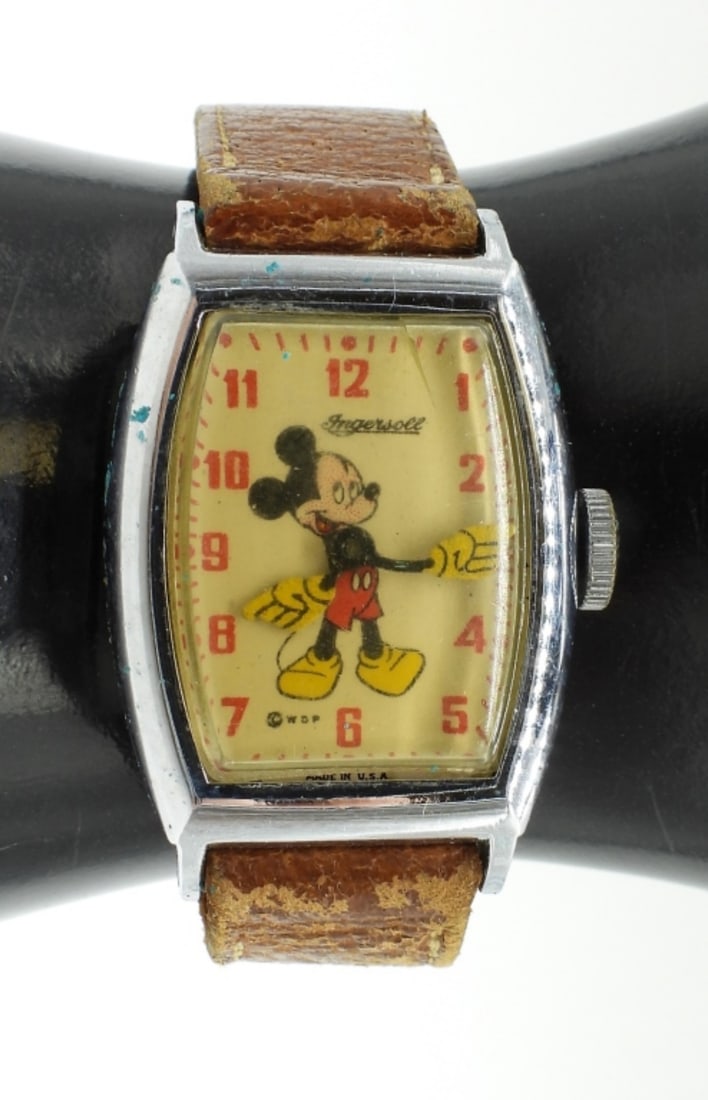 Vintage 1947 Mickey Mouse Ingersoll: Wrist Watch Watches are not verified, authenticated, or tested in running condition unless specified