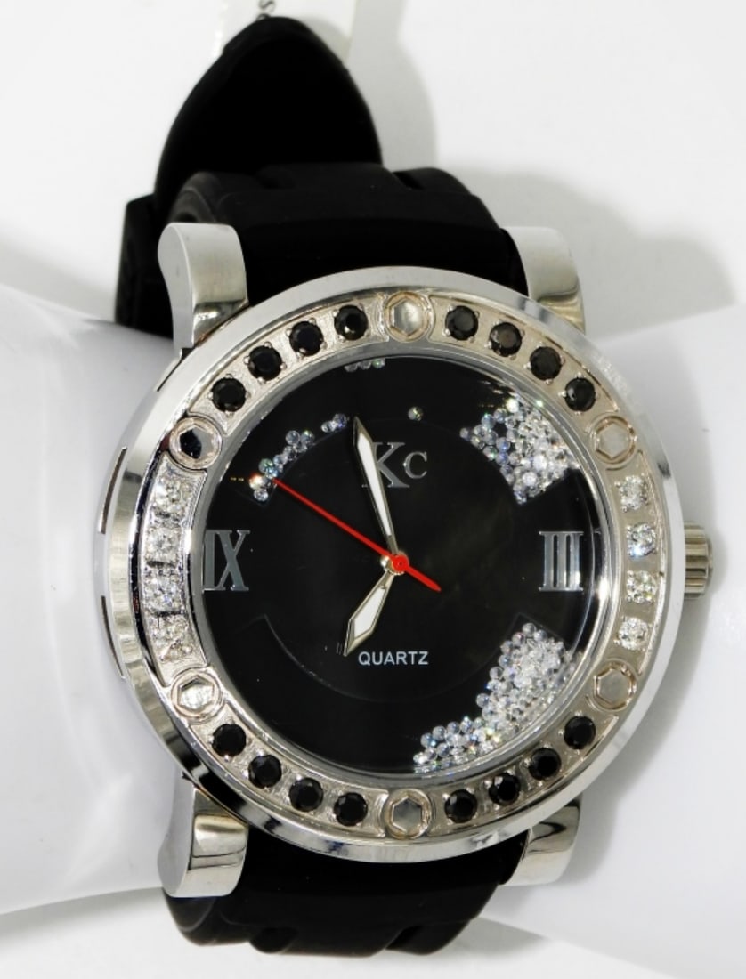 Techno Com By KC Men's Watch: 2.75ct diamonds A3. Quartz. Watches are not verified, authenticated, or tested in running condition unless specified.