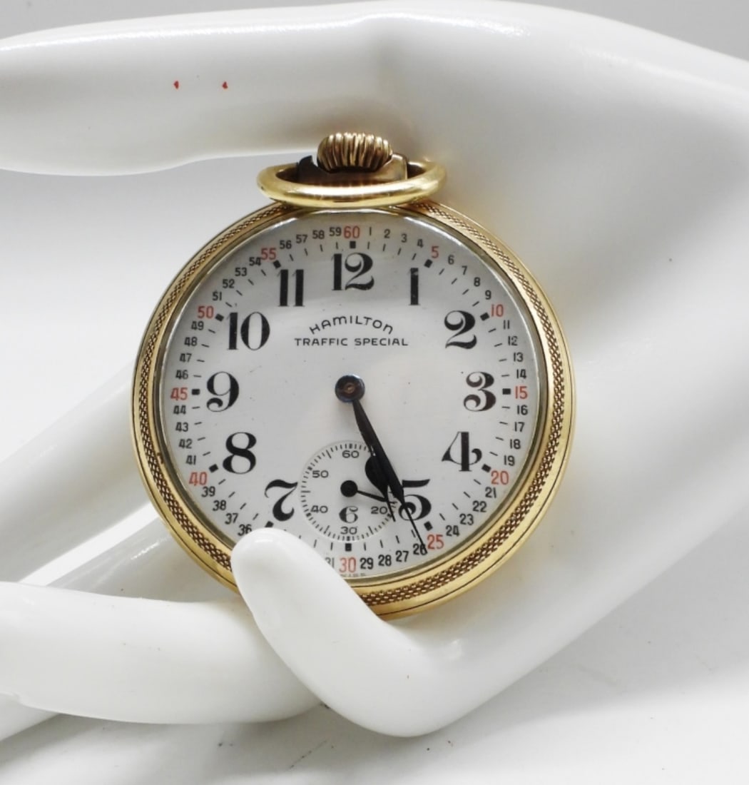Hamilton Traffic Special: The crystal pops out. Watches are not verified, authenticated, or tested in running condition unless specified.