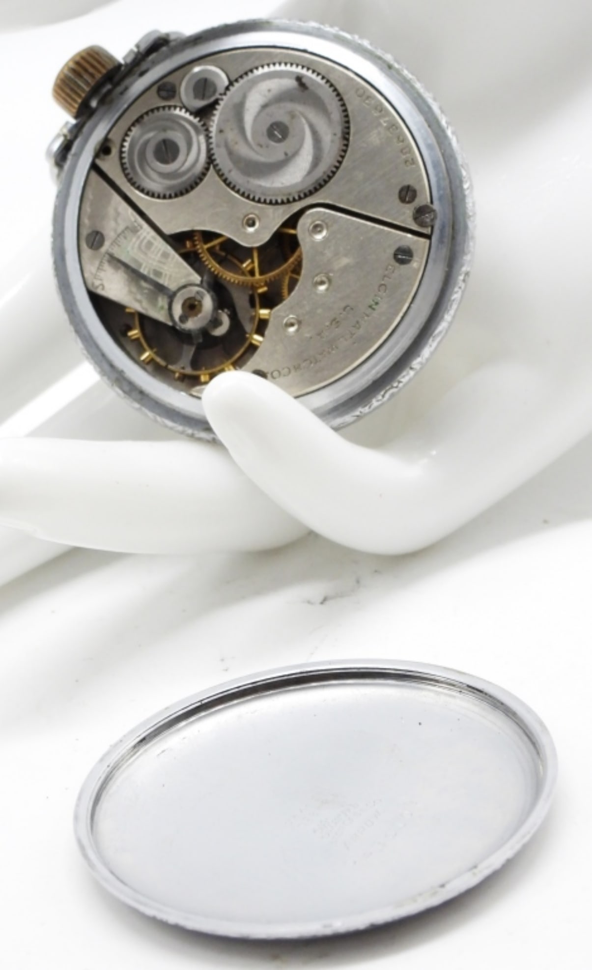 Elgin Open Faced Pocket Watch - 3