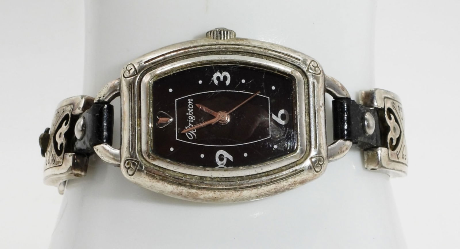 Brighton Black & Silver-Tone Watch: Classy! Watches are not verified, authenticated, or tested in running condition unless specified!