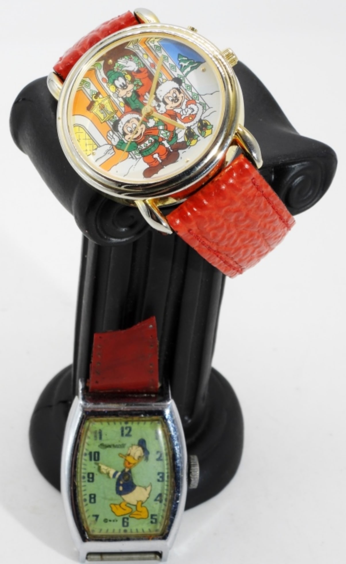 1947 Donald Duck Watch Face Ingersoll & More: Also comes with a Mickey and friends Christmas watch Watches are not verified, authenticated, or tested in running condition unless specified.