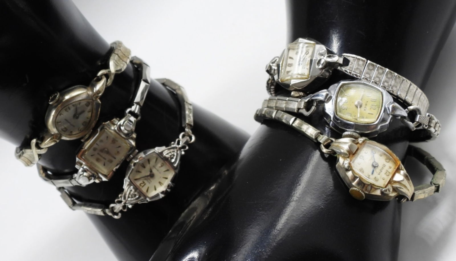 (6) Silver-Tone Stretch Watches (1 of 2)