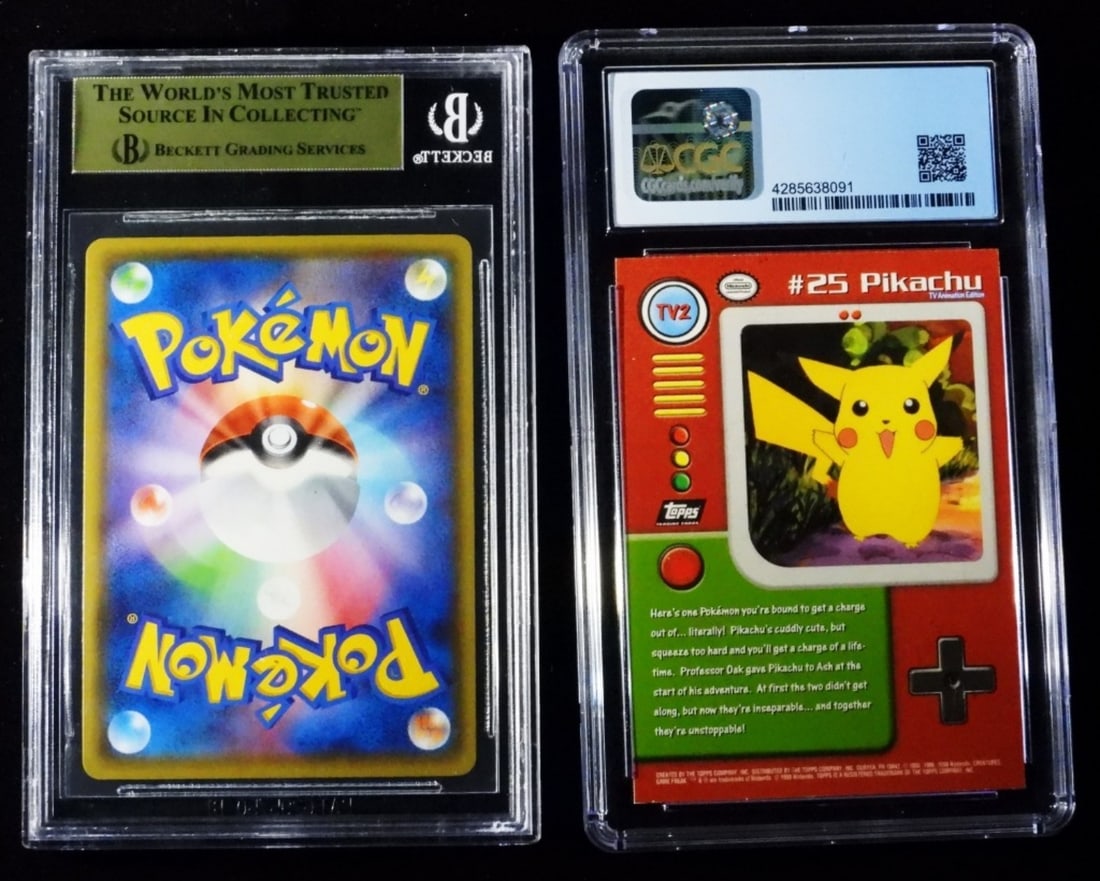 1-CGC & 1-Beckett Graded Pokemon Cards - 2