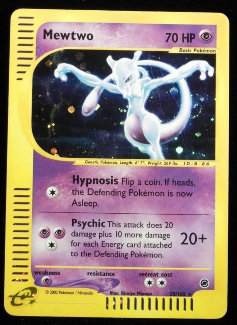 Mewtwo 20/165 Holo 2002 E-Reader (G)