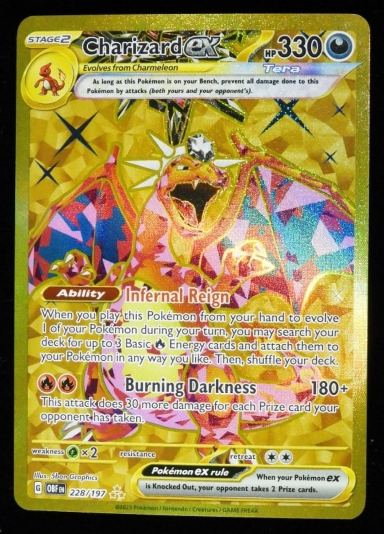 Charizard EX 228/197 2023 Hyper Rare VG: Stage 2 G OBF EN SV Obsidian Flames
