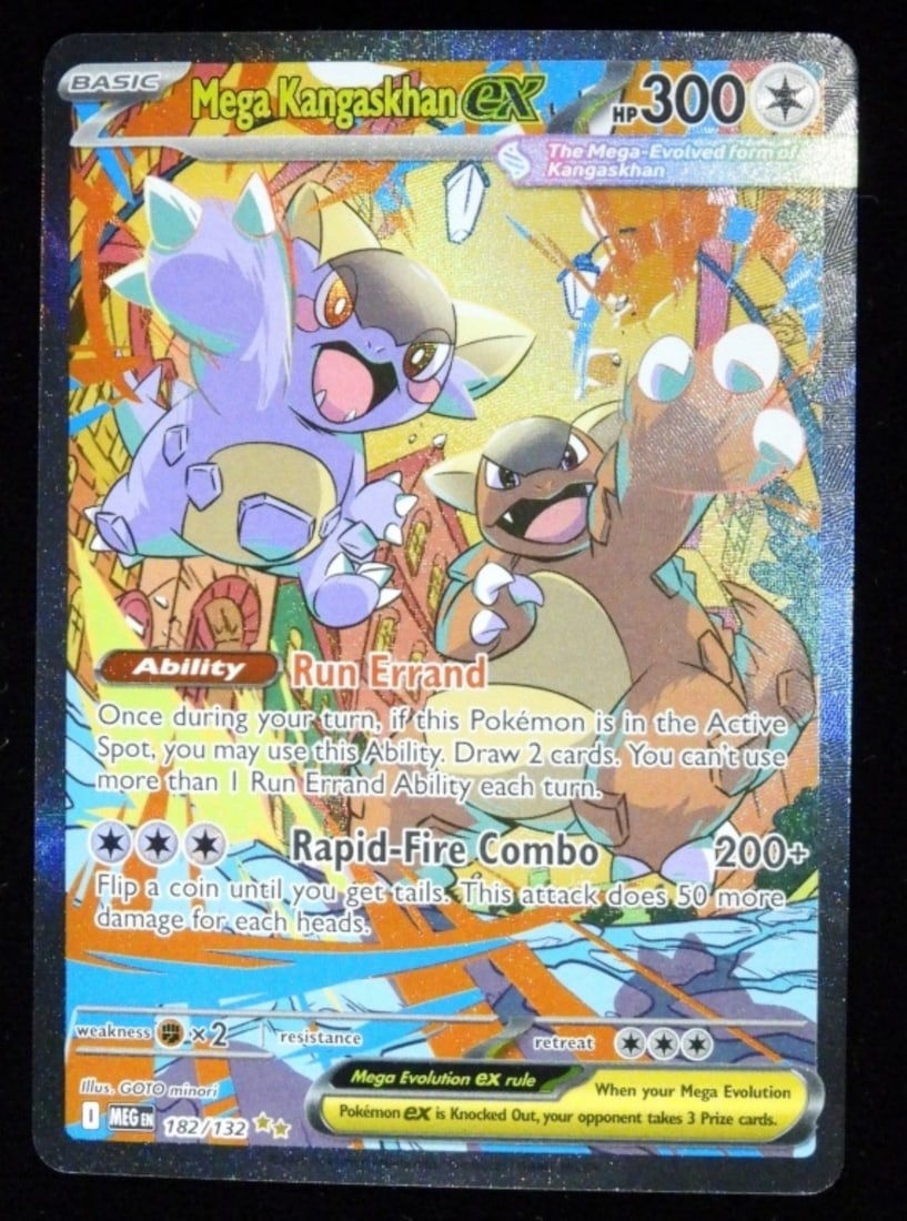 Mega Kangaskhan EX 182/132 2025 Holo VG: Basic HP 300 I MEG EN Me01