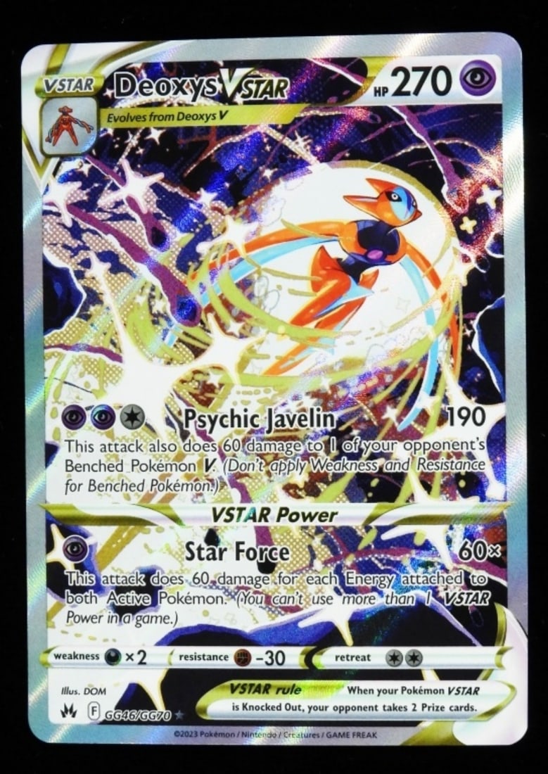 Deoxys Star GG46/GG70 Full Art Holo 2023 VG (1 of 2)