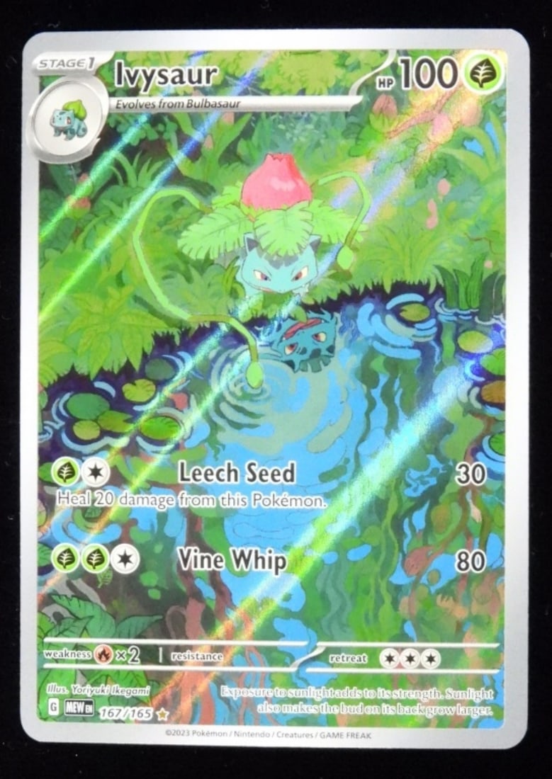 Ivysaur 167/165 SV 2023 Holo VG: Stage 1 HP100 MEW EN G