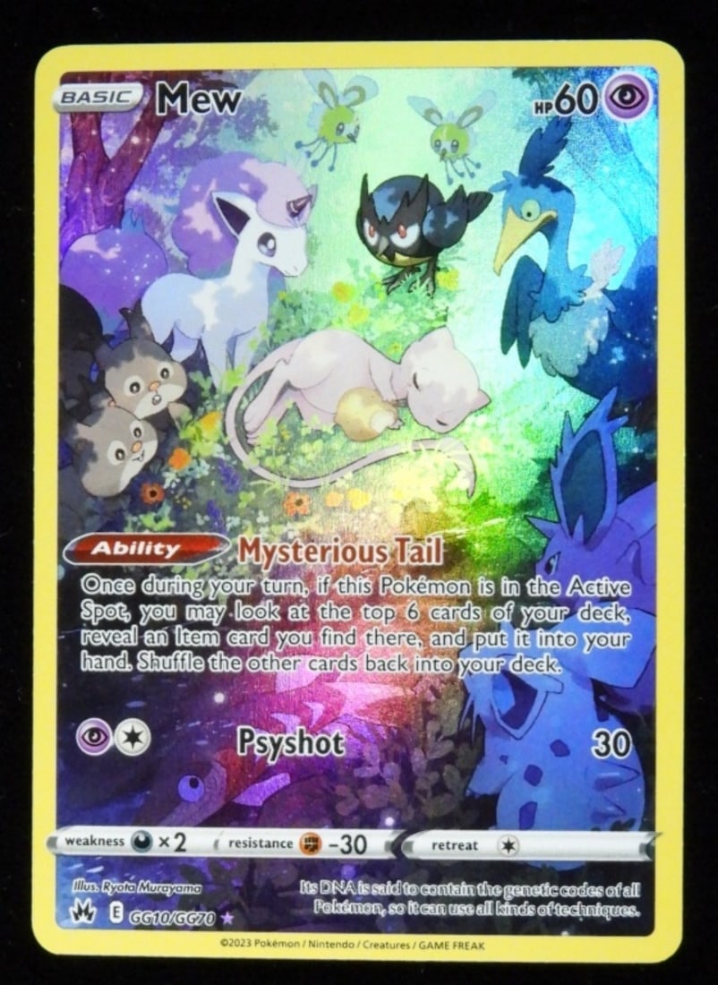 Mew GG10/GG70 2023 Crown Zenith VG: Basic Ultra Rare Holo foil HP60 E