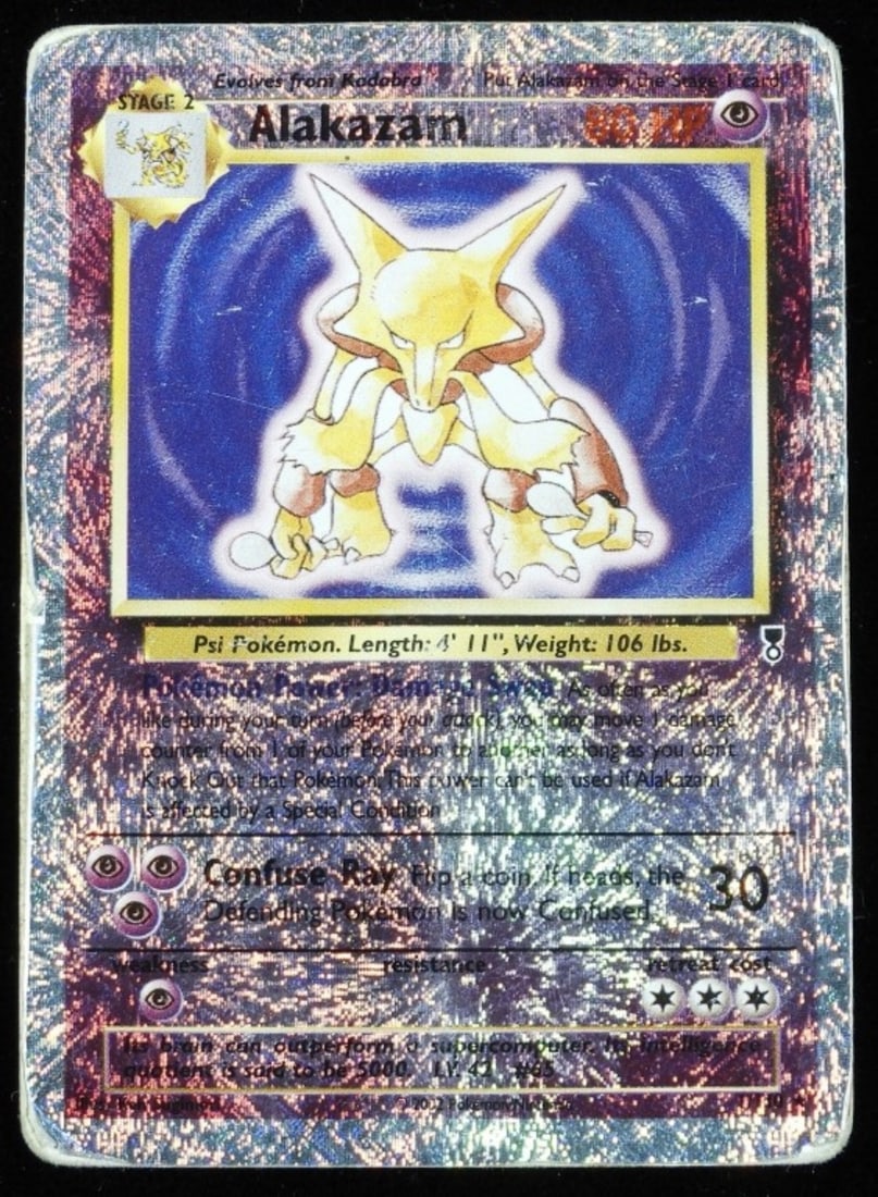 Alakazam 1/110 Res Holo (F) 2002: Stage 2 Res Holo. Heavy played (see photos)