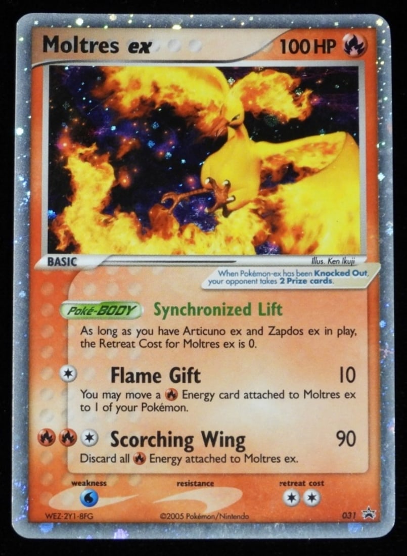 Moltres Ex 031 Nintendo Promo (VG) 2005: 100HP, Basic, Holo. 2005