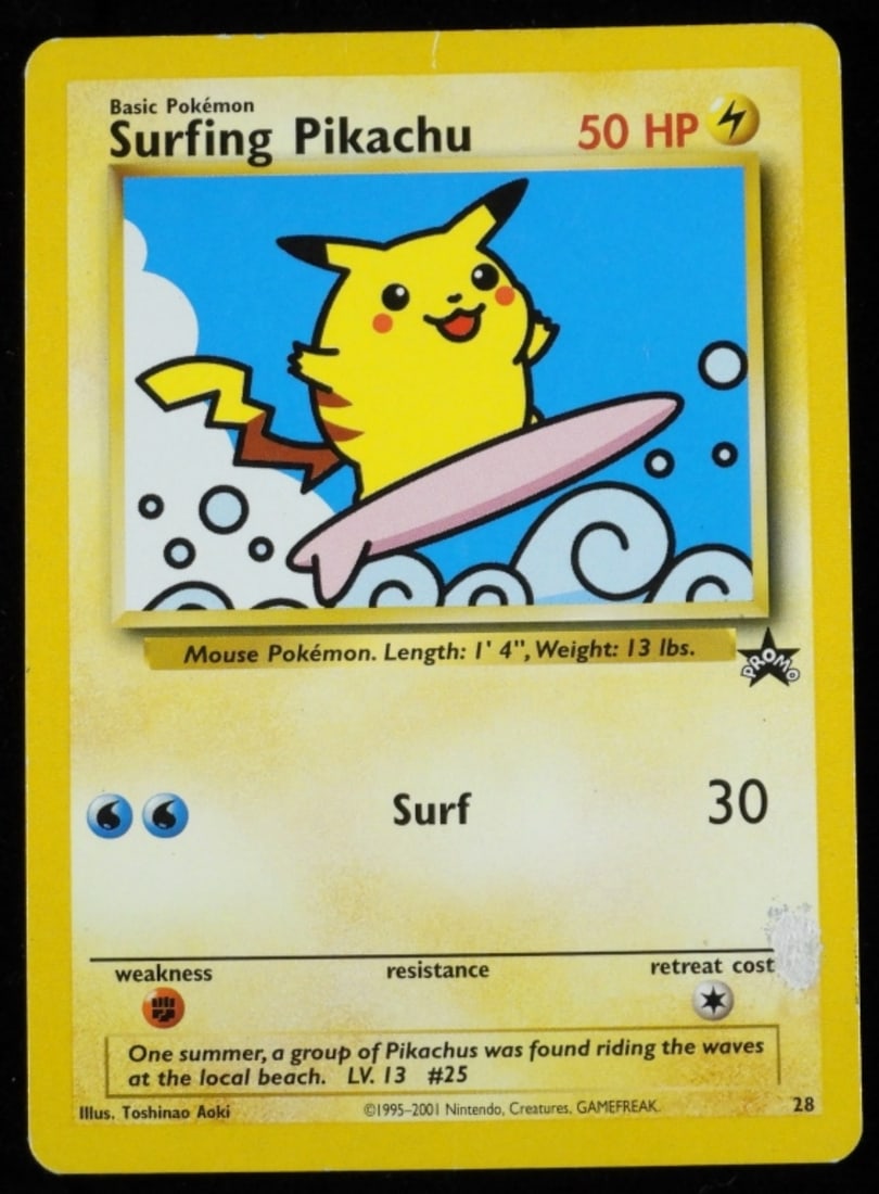 Surfing Pikachu Promo 28: Top-rated online Auction House.