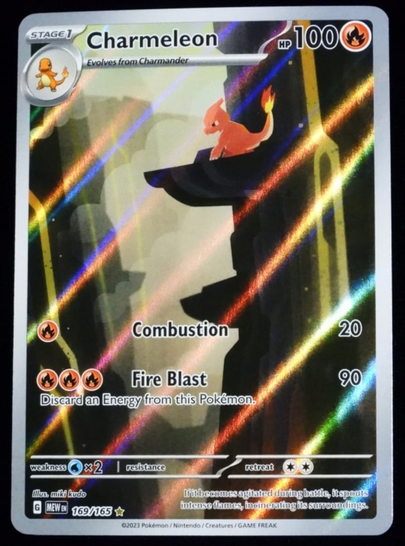 Charmeleon 169/165 2023 SV02 Ill Rare VG: Stage 1 HP100 Mew EN G