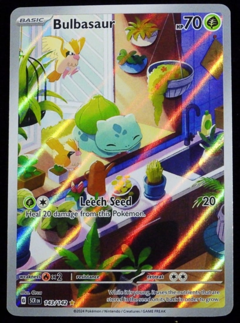 Bulbasaur 143/142 2024 Stellar Crown VG: Basic HP70 SCR EN G