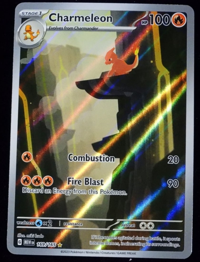Charmeleon 169/165 2023 SV02 Ill Rare VG: Stage 1 HP100 Mew EN G