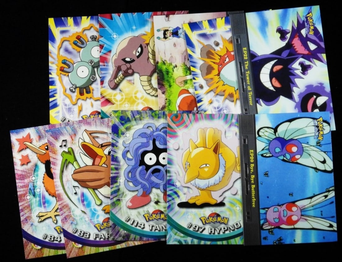 (10) TV Cards Pokemon VG: EP24, Hitmonlee, Mageton, Voltorb, & more.