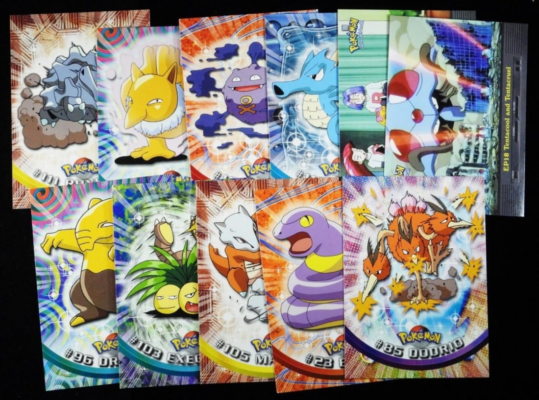 (11) TOPPS Pokemon Cards VG: Including Koffing, Hypno, Rhyhorn, Seadra, & more.