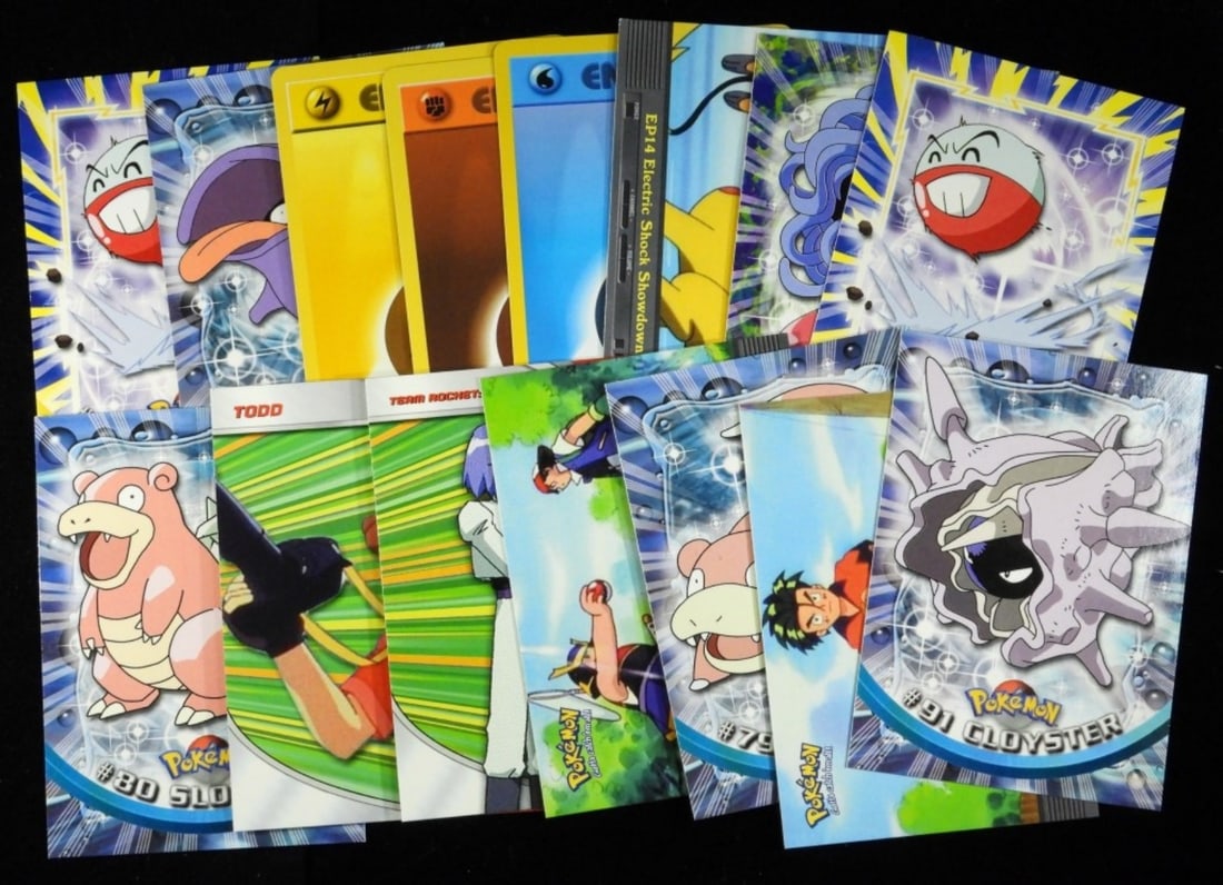 (15) Mixed Pokemon Card Lot VG: Including: Energy, Shellder, Electrode, EP14, and more.