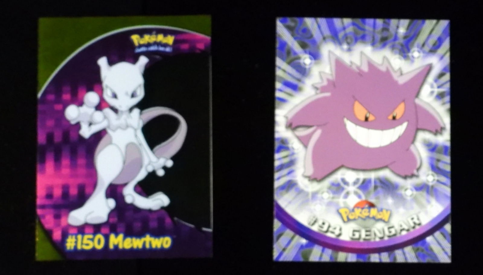 (2) TOPPS Pokemon Cards VG: #150 Mewtwo PC5, #94 Gengar