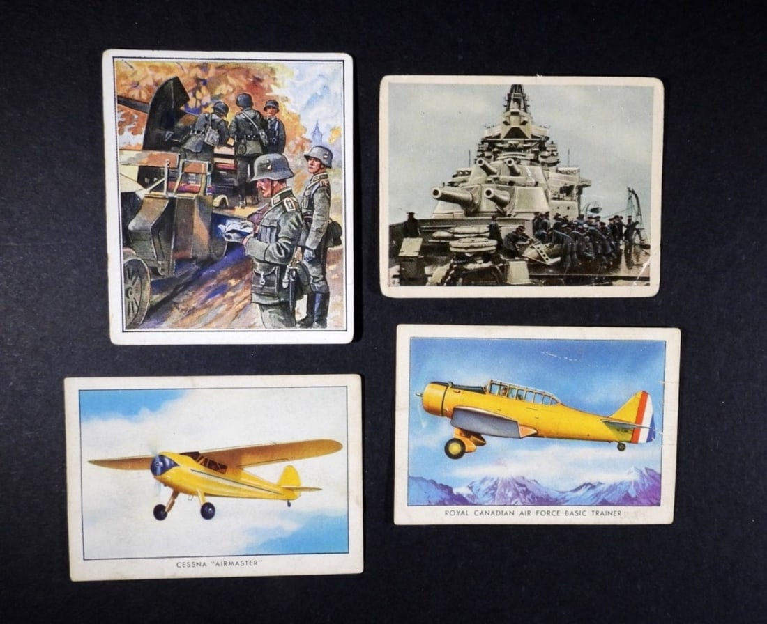 (2) German War Cards (2) Wings Cards: VGs
