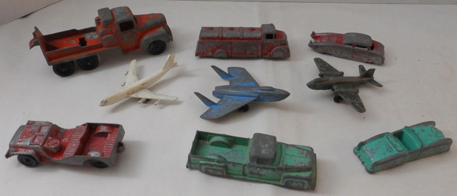 (9) Die-Cast Mixed Lot: (3) Planes (6) Vehicles