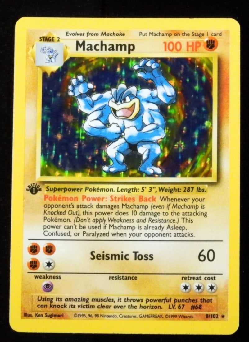 Machamp Holo 8/102 1999: Stage 2 100HP