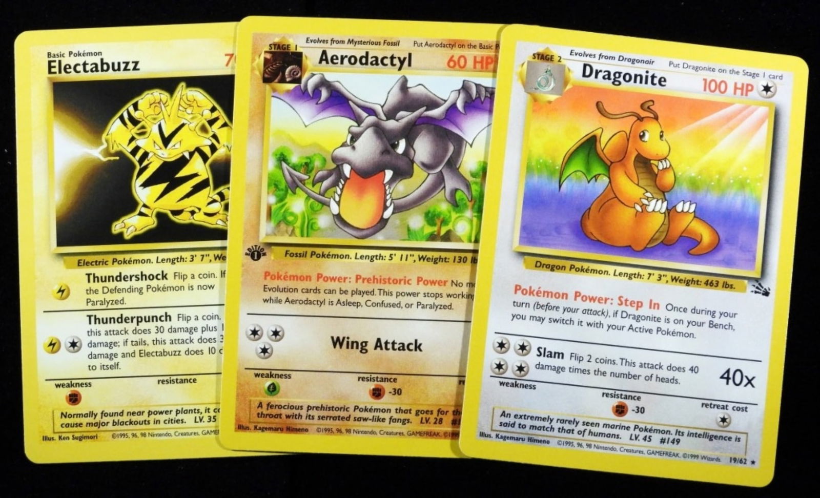 (3) Pokemon Cards (1 of 2)