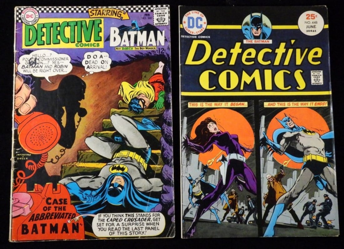 DC Detective Comics- Batman # 360 and 448: Good and VG conditions. No missing pages. Possible tears on covers