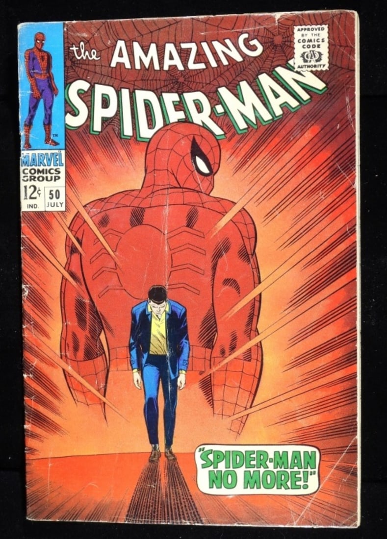 The Amazing Spider-Man #50 1967 G-VG: The cover is loose, but attached.