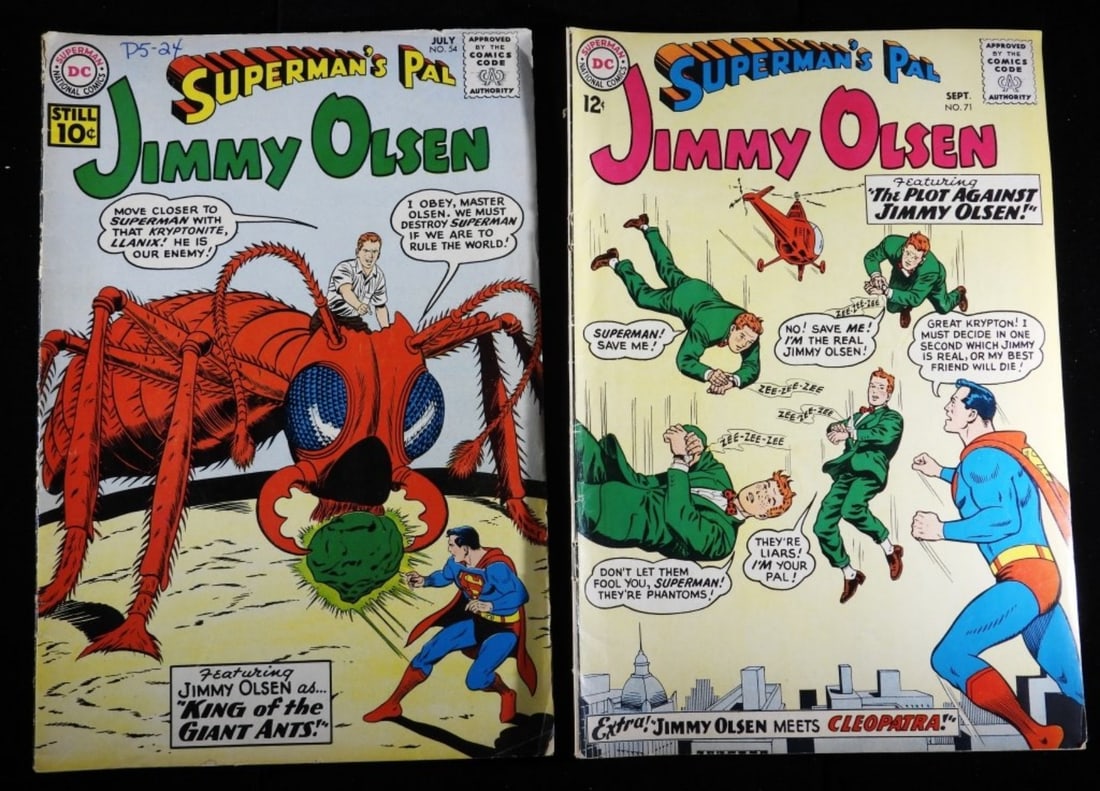(2) Superman's Pal Jimmy Olsen G-VG: Numbers: 54 (There is writing on the top of the cover.) & 71