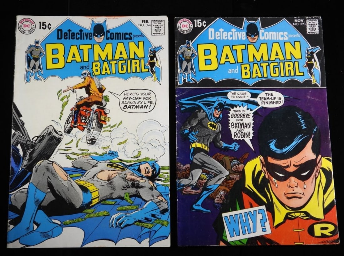 (2) Detective Comics Batman & Batgirl: Numbers: 393, & 396