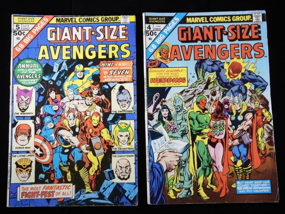 (2) Marvel Giant-Sized Avengers: Numbers: 4 & 5