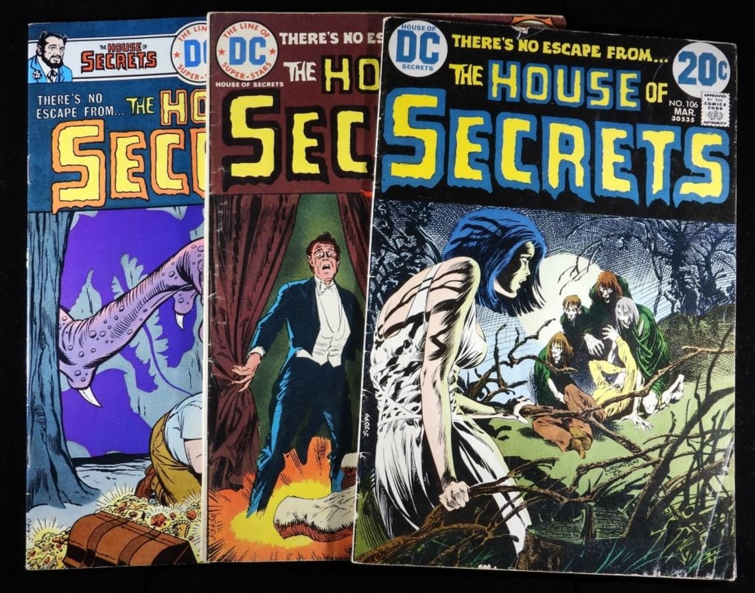 (3) DC The House Of Secrets G-VG: Numbers: 106, 122, & 138