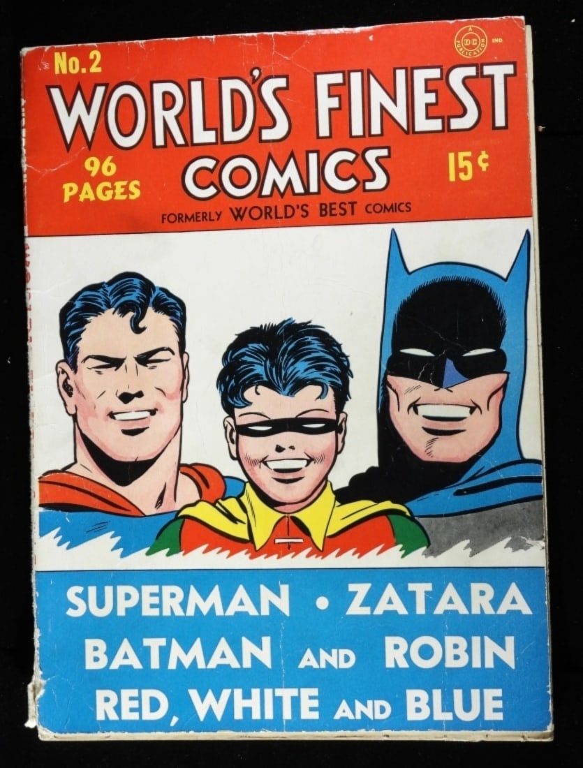 World's Finest Comic #2 G: The cover is detached, but with it
