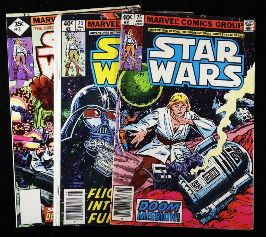 (3) Star Wars Reprints G-VG: Numbers: 3, 23, & 26