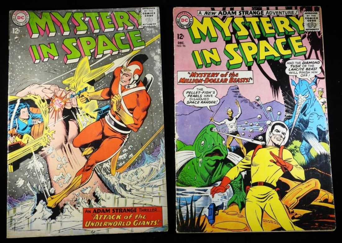 (2) DC Mystery In Space G-VG: Numbers: 86 (there is writing on the top of the cover.) & 96