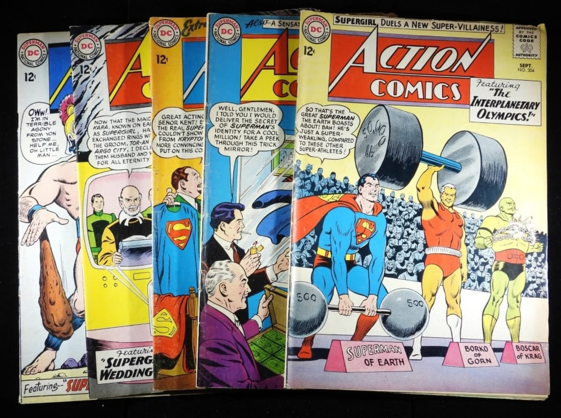 (5) Action Comics: #304-308 G/VG