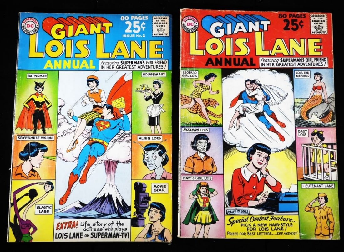 (2) Giant Lois Lan G-VG: Numbers: 1 & 2