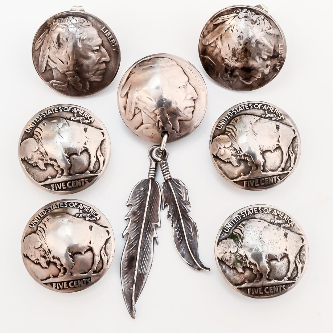 Southwestern Buffalo Nickel Button Covers (1 of 2)