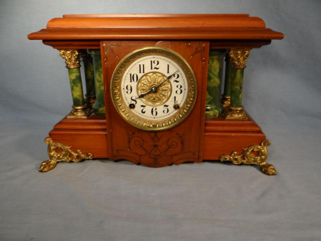 Seth Thomas mantle clock, working: Seth Thomas mantle clock, working