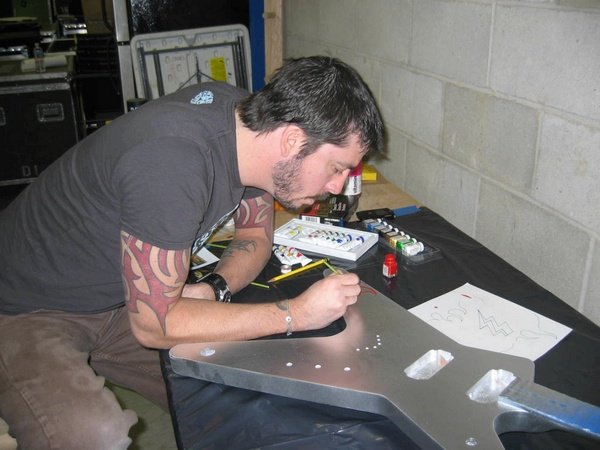 Dave Grohl_Foo Fighters,Painted Electric Guitar - 3