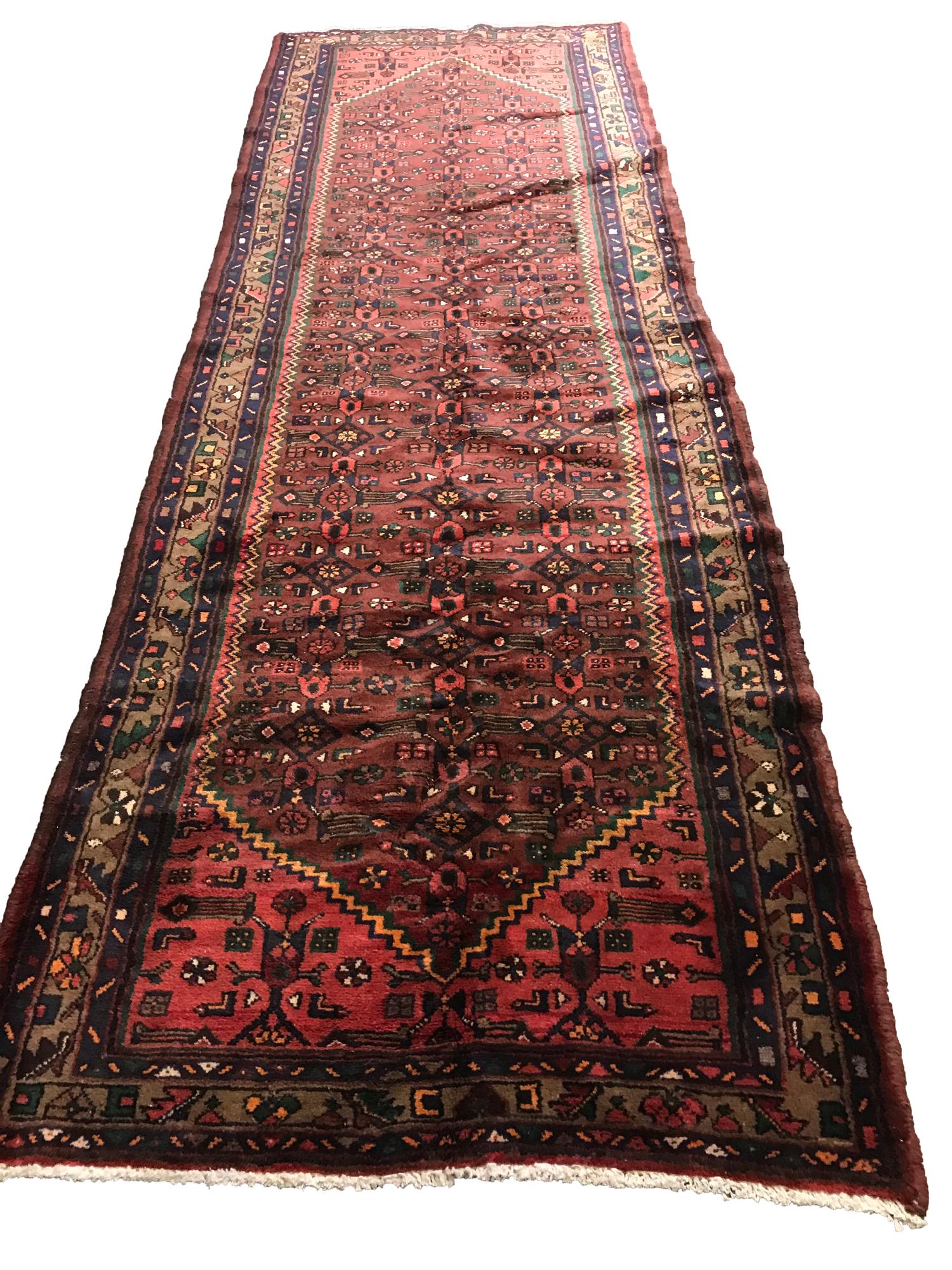 Persian Mashad mo355 geometric  style rug wool pile (1 of 4)