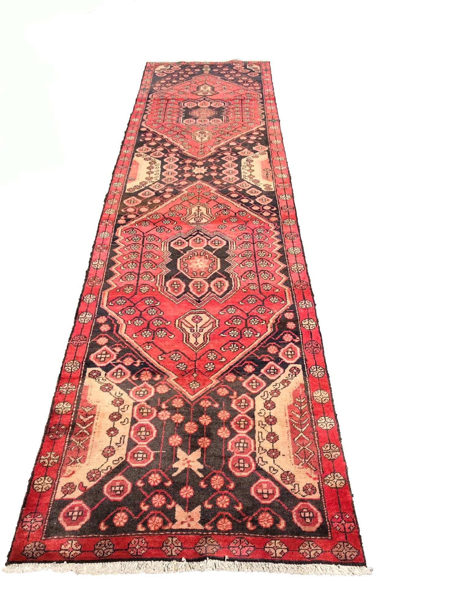 Persian serapi 146 style rug wool pile vintage hand (1 of 7)