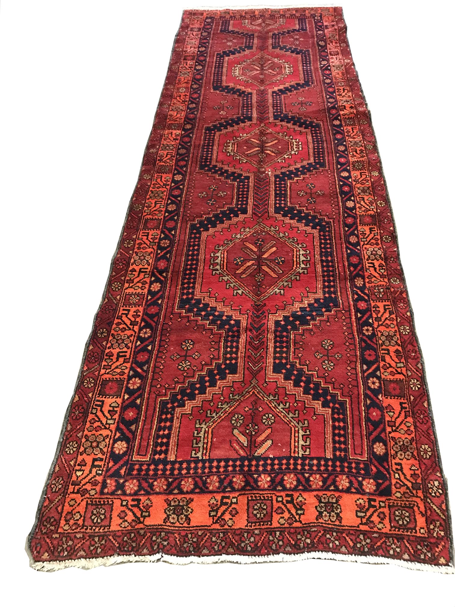 Persian  serapi 696 style rug wool pile vintage hand (1 of 9)