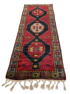 Turkish Malatya city vintage Turkish rug Rare rug: Stunning Turkish Malatya 349-18 vintage Turkish rug Rare rug wool pile hand knotted in Turkey size 3'9"x10'1" collectible rug very good condition see images