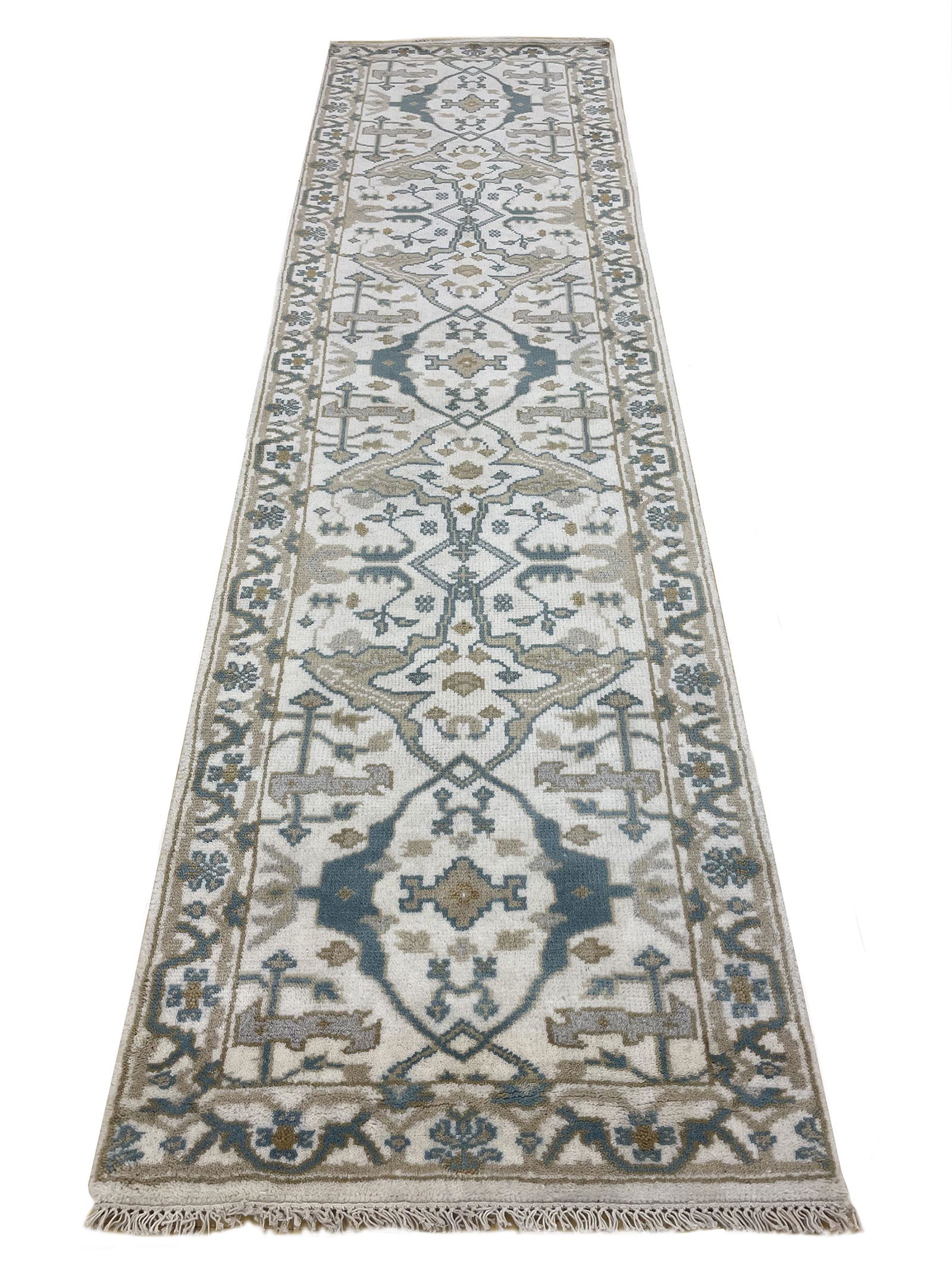 oushak  m232 ind style rug wool pile  hand knotted (1 of 7)