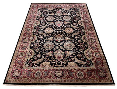 Persian  palace quality Tabriz M376  rug wool pile vintage hand knotted