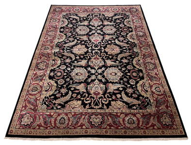 Persian  palace quality Tabriz M376  rug wool pile vintage hand knotted